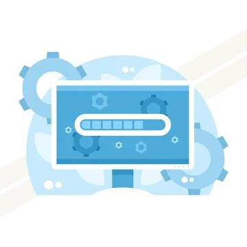 System-update Stock Illustration