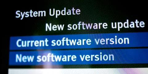 System update new software update Stock Photos