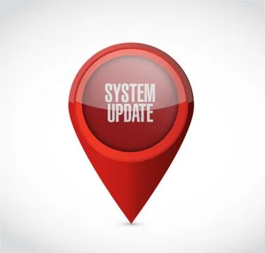 System update pointer sign concept Stock Illustration