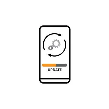 System Update Progress Concept Vector for Web and App Design Stock Illustration
