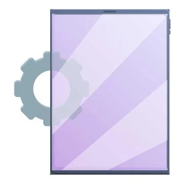 System update tablet icon, cartoon style イラスト素材