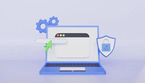 System update Upgrading Progress bar Website loading optimization Page Stock Illustration