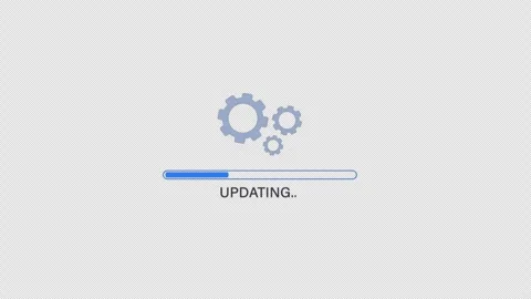 System Updating Progress Bar Animation Video - Transparent Stock Footage 337385952