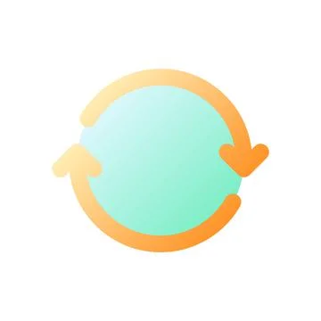 System upgrade pixel perfect flat gradient color ui icon 스톡 일러스트