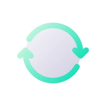 System upgrade pixel perfect flat gradient two-color ui icon イラスト素材