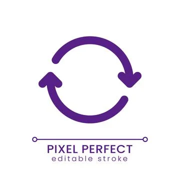 System upgrade pixel perfect RGB color ui icon Stock Illustration