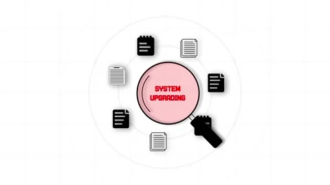 System upgrading scan for infrastructure maintenance to visualize automated.. Stock Footage 329598246