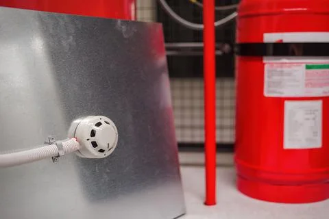 This system is used in data centers, backup battery rooms, electrical rooms,  Foto stock