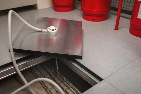 This system is used in data centers, backup battery rooms, electrical rooms,  Foto stock
