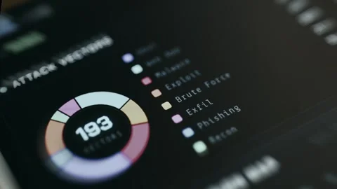 System Validation Screen - Cinematic Interface View Stock Footage 336946326