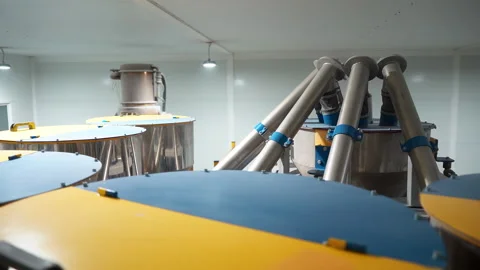 System for various microplastic types mix and feeding Stock Footage 304427578