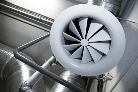 System of ventilating pipes 库存照片