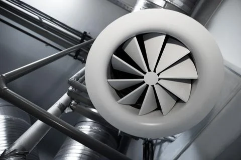 System of ventilating pipes Stock Photos