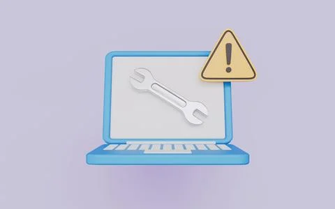 System warning alerts and technical issue notifications Stock Illustration
