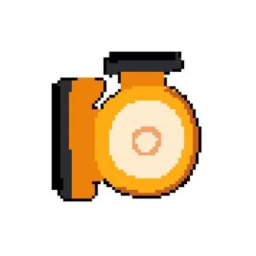 System water circulation pump pixel art vector illustration Stock Illustration