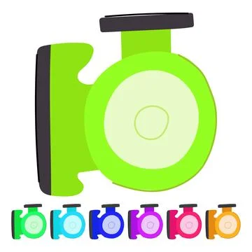 System water circulation pump vector cartoon graphic Stock Illustration