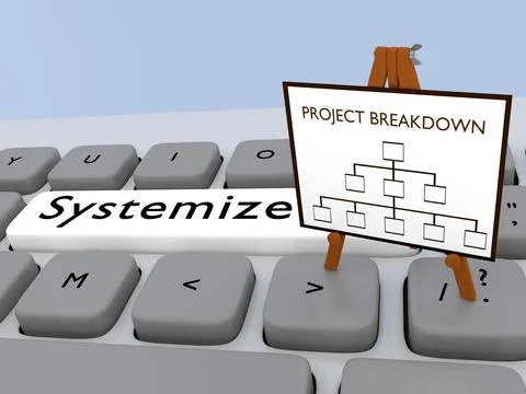 Systemize - organizational concept Иллюстрация