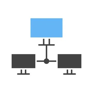 Systems Network icon vector image. Illustrazione stock