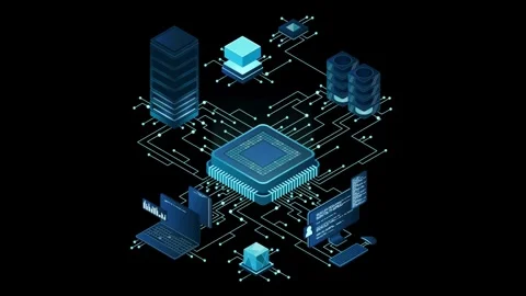 System,science,circuit,computer,modern,abstract,information,communication,te Stock Footage 314935116