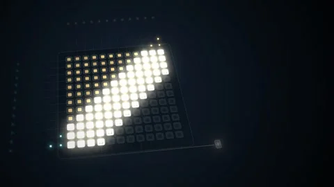 Systolic Array AI Accelerator Tensor Dataflow Seamless Loop Stock-Footage 347279654