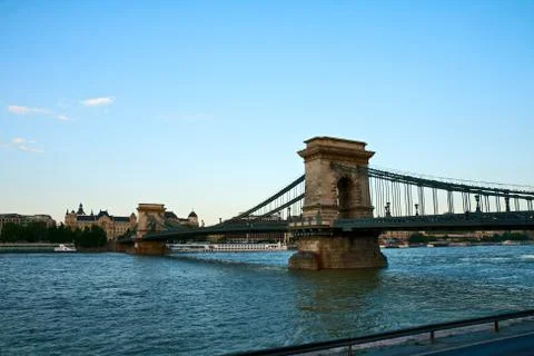 Szchenyi Chain Bridge Stock Photos
