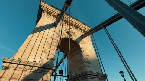 Szechenyi Chain Bridge 3 스톡 동영상 327133897