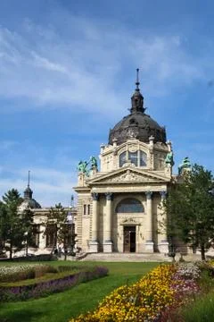 The Szechenyi spa Stock Photos
