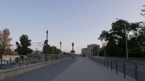 Szechenyi Square, Empty, Budapest Stock Footage 90734183