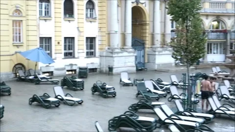 Szechenyi thermal baths Budapest Stock Footage 133291301