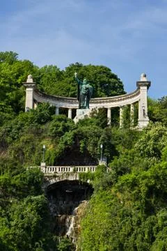 Szent Gellert monument in Budapest Stock Photos