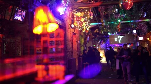 Szimpla Kert ruin pub in Budapest Stock-Footage 233084865