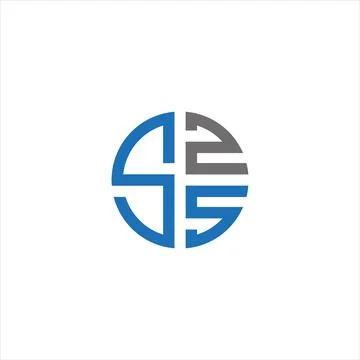 SZS Letter monogram Initial Logo Design Template Vector Illustration. SZS e.. Stock Illustration