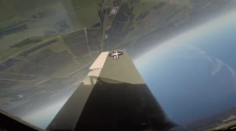 T-28 Trojan Cockpit Camera Roll 動画素材 64304798