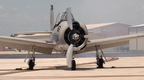 T-28 Trojan Engine Running 動画素材 33335302