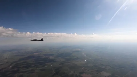 T-38 Talon in flight Stock Footage 108312822