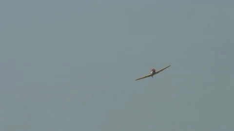 T-6 Harvard / Texan training aircraft overhead 4K Stock Footage 42669159