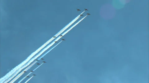 T-6 Mass Formation Fly By 動画素材 43444113