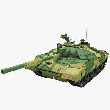 T-62M Soviet Main Battle Tank 2 3D Model
