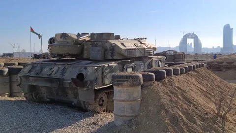 T-72 Soviet Russian main battle tanks that first entered production in 1971 Stock Footage 152558920