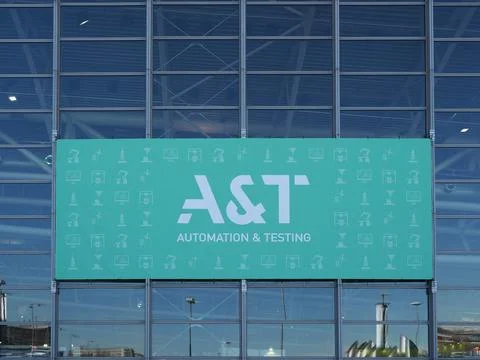 A&amp;T (Automation and Testing) fair in Turin Stock Photos