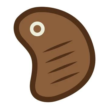 T bone beef steak flat icon, food and drink Stock Illustration