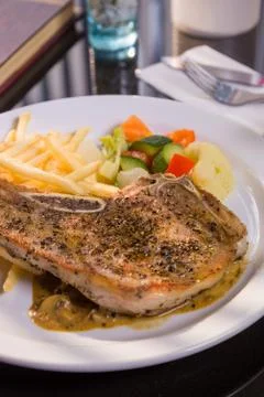 T-bone beef steak Stock Photos