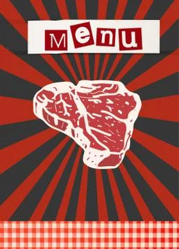 T-bone Stock Illustration