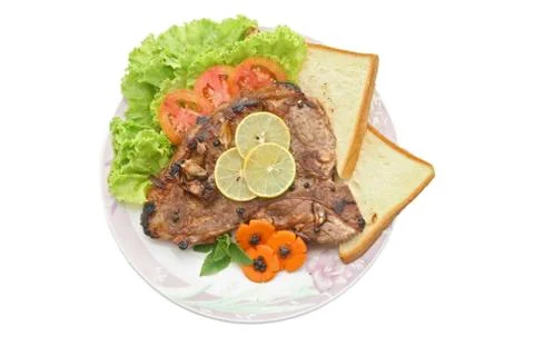 T bone pepper steak Stock Photos