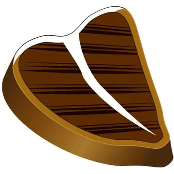 T-bone steak Illustrazione stock