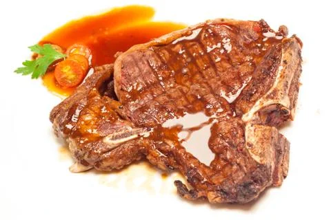 T-bone steak Stock Photos