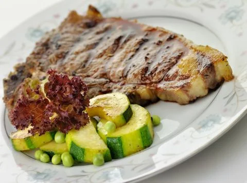 T bone steak Stock Photos