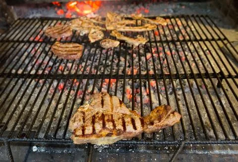 T-bone steak Stock Photos