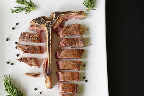 T bone steak Foto stock