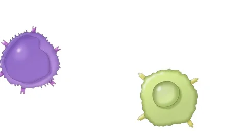 T Cell Attacking Cancer Cell Stock-Footage 194822295